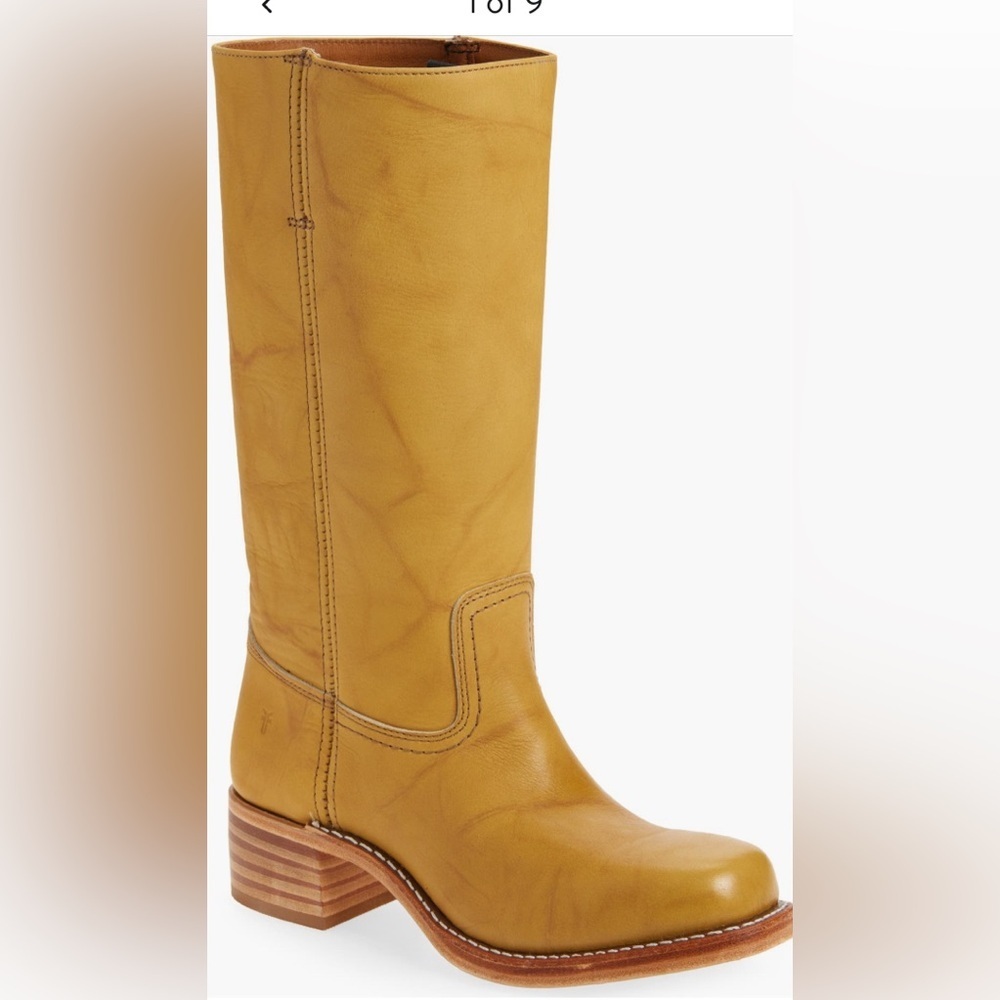 Frye Campus 14R Banana Leather Boots Womens Size 11 - Picture 2 of 13